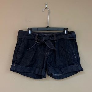 Banana Republic Factory | Cuffed denim shorts | Navy dark rinse | Size 8